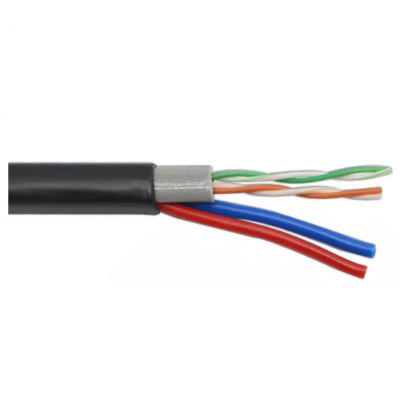 FSATECH NC173 Outdoor Cat5e cable 2P lan cable with 2C power cable